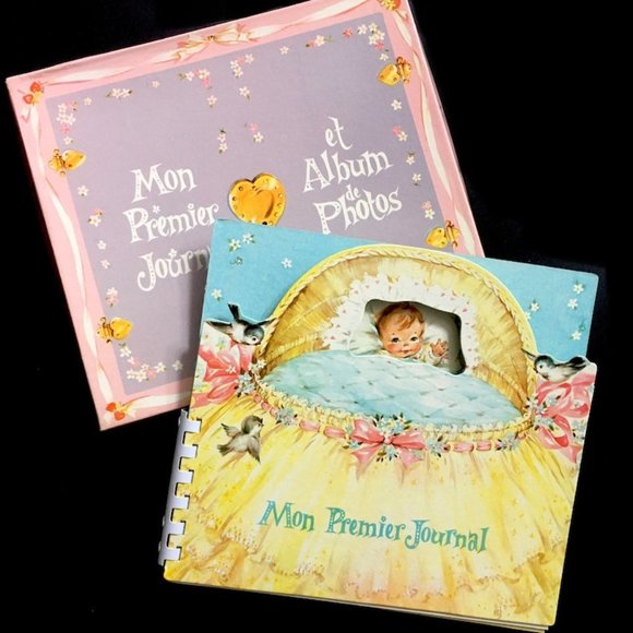 Vintage 1960 Mon Premier Journal Capitol Publishing Company Album Bébé Souvenir - Picture 1 of 10